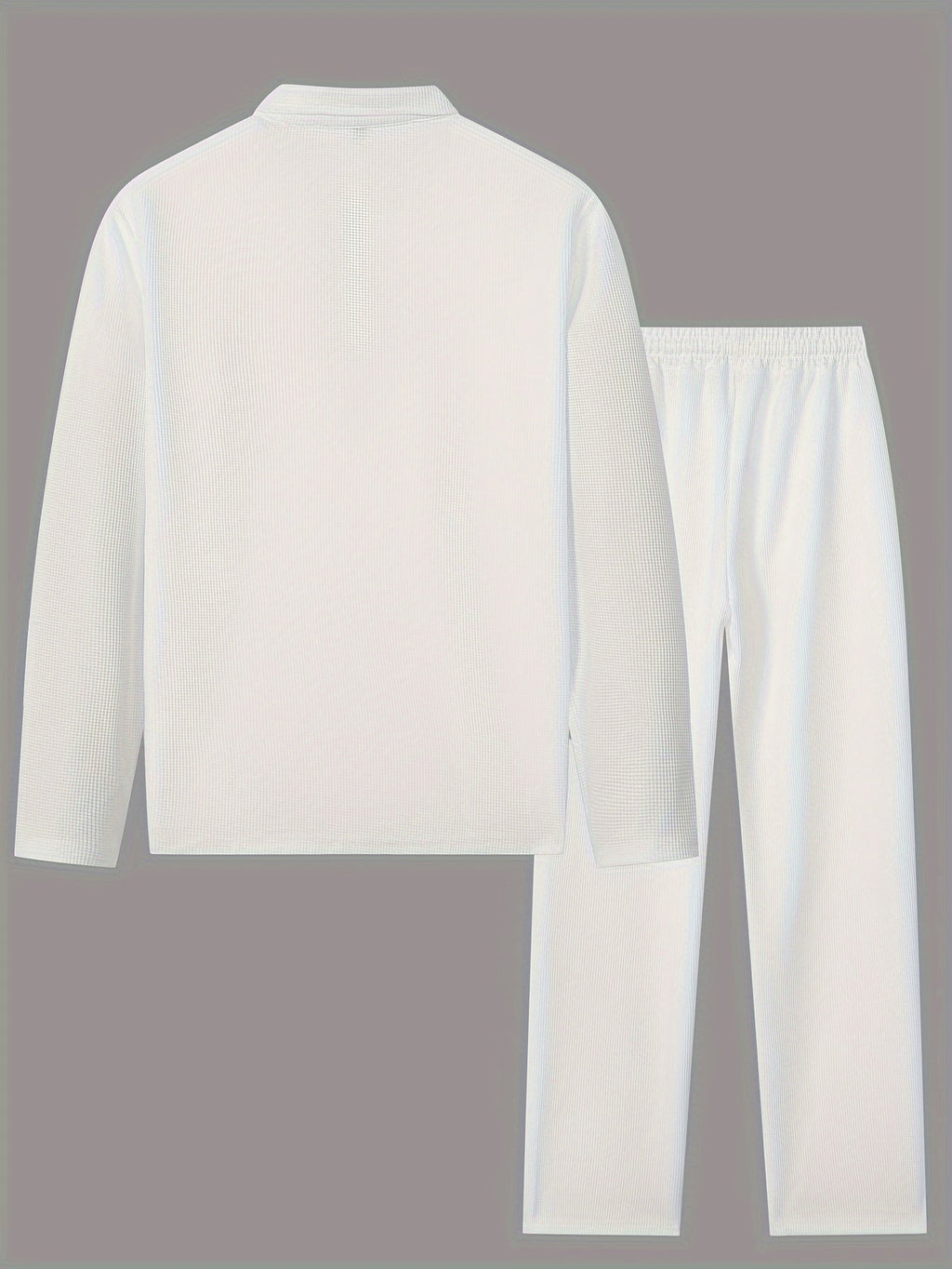 Rupert | Relaxed Waffle-Knit Half-Zip Tracksuit Set