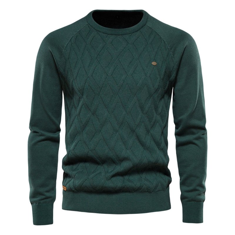 Rupert | Timeless Diamond Crew Neck Mens Knit Jumper