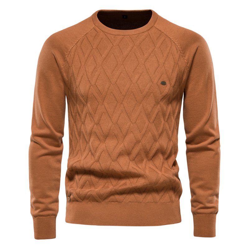 Rupert | Timeless Diamond Crew Neck Mens Knit Jumper