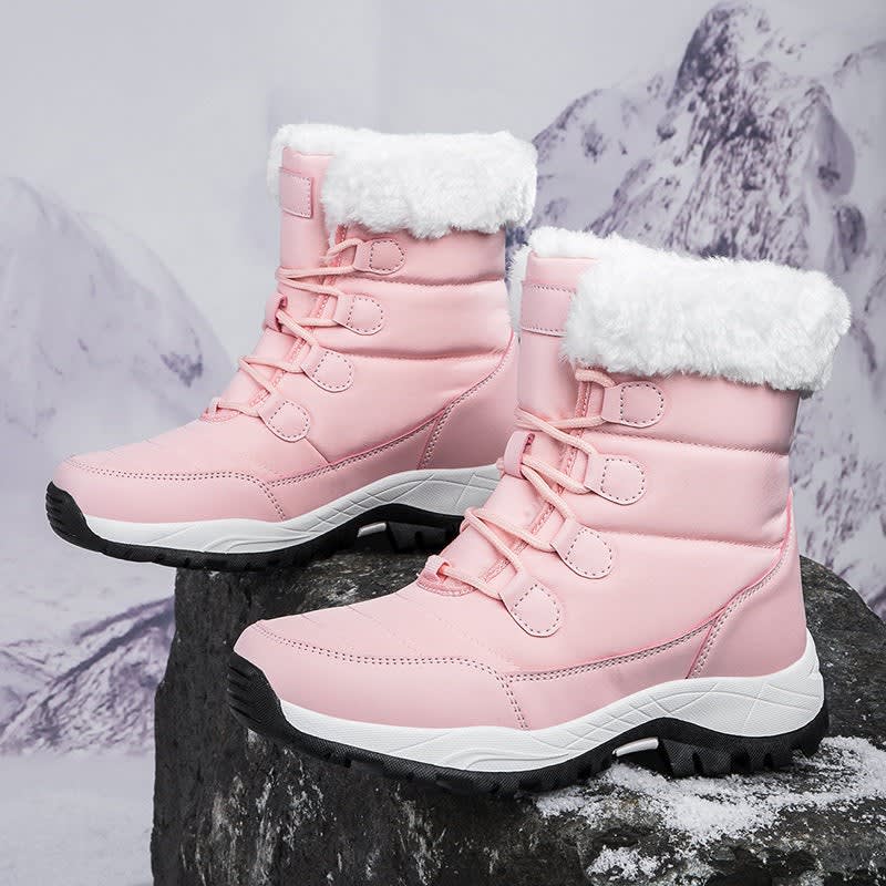 Scarlett | Graceful Fur Cuff Waterproof Boots for Winter