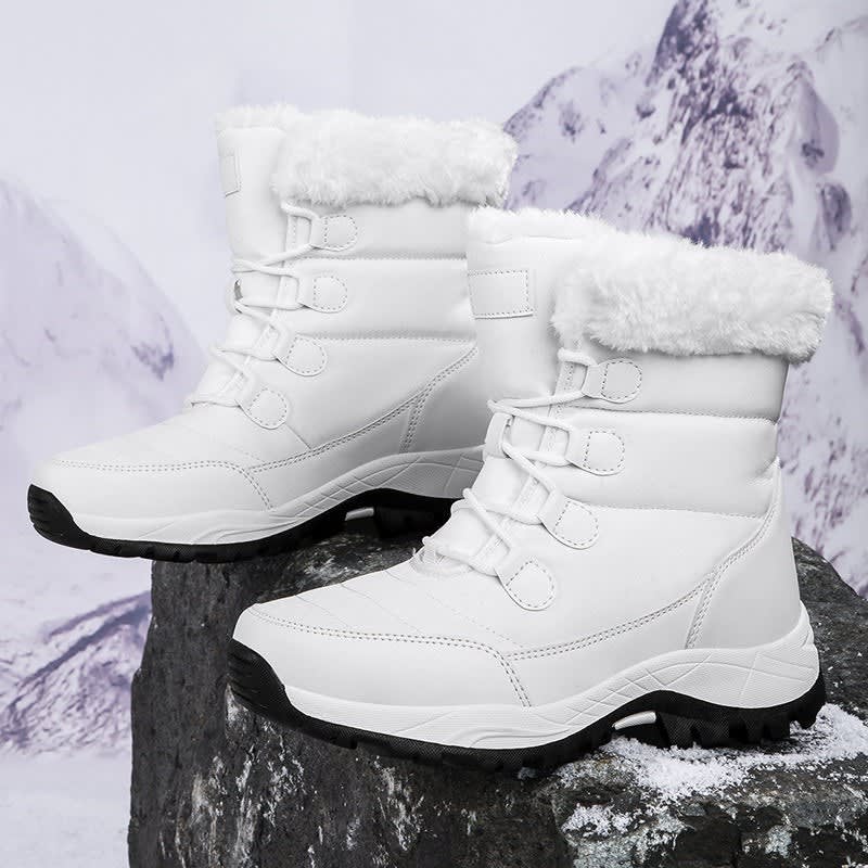 Scarlett | Graceful Fur Cuff Waterproof Boots for Winter