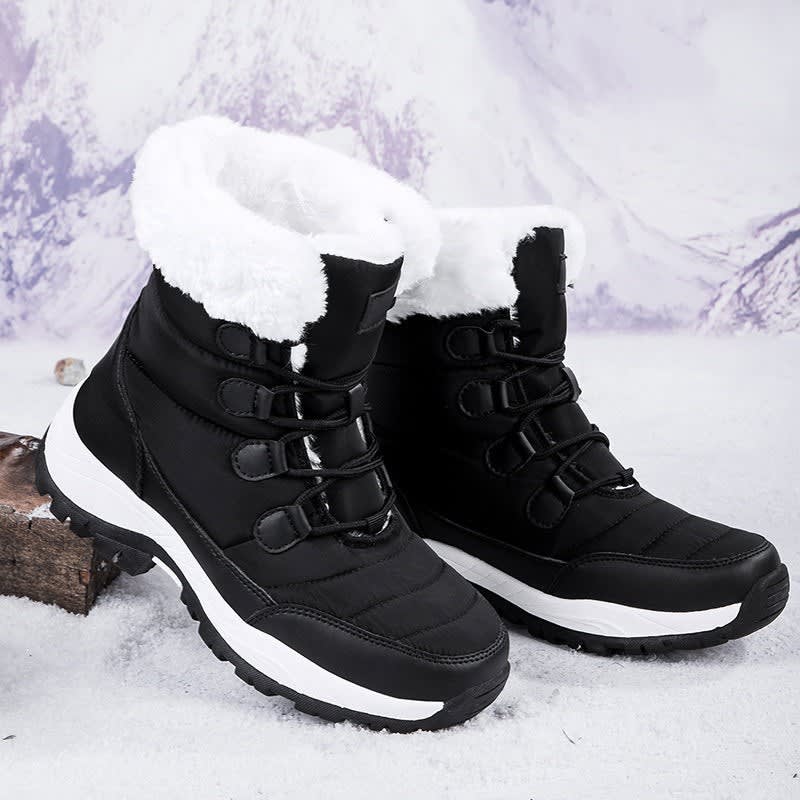 Scarlett | Graceful Fur Cuff Waterproof Boots for Winter