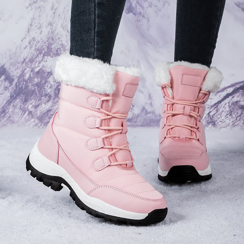 Scarlett | Graceful Fur Cuff Waterproof Boots for Winter