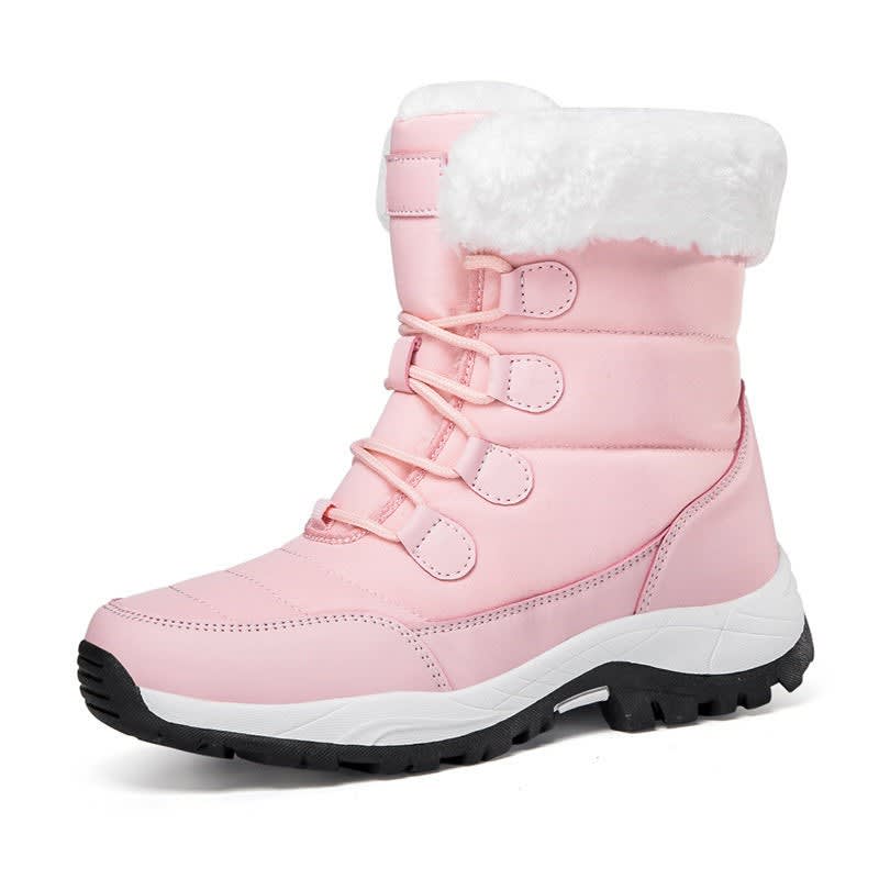 Scarlett | Graceful Fur Cuff Waterproof Boots for Winter