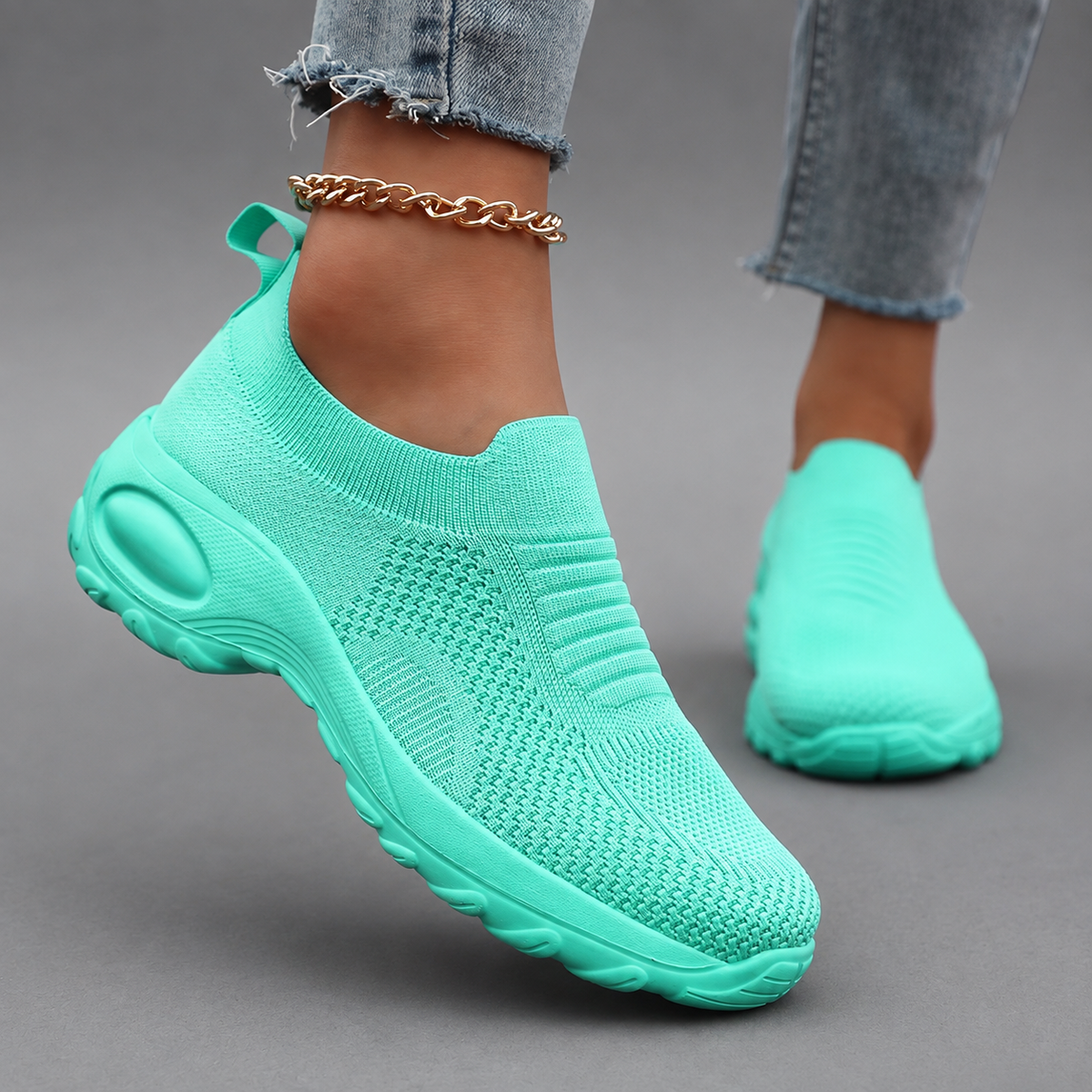 Scarlett | Polished Cushioned Orthopedic Slip-On Trainers