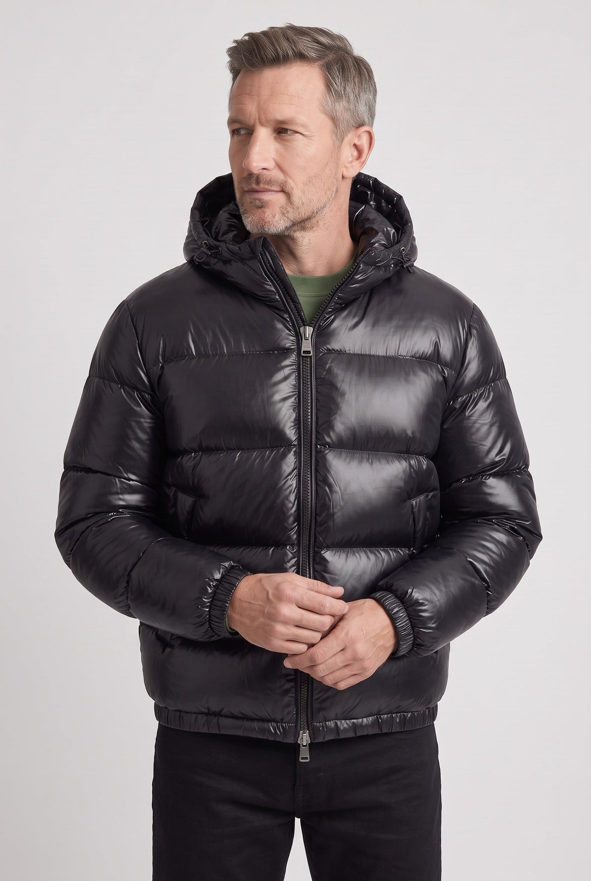 Sebastian | Effortless Hooded Zip-Front Puffer Jacket