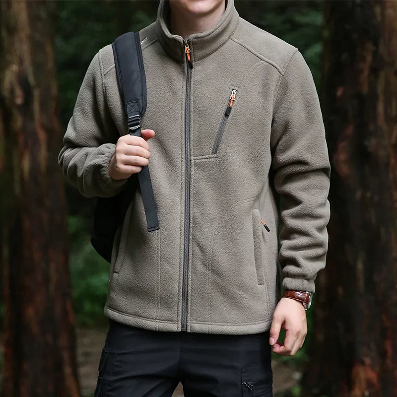 Sebastian | Sophisticated Full Zip Fleece Jacket with Stand Collar