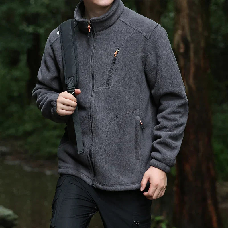 Sebastian | Sophisticated Full Zip Fleece Jacket with Stand Collar