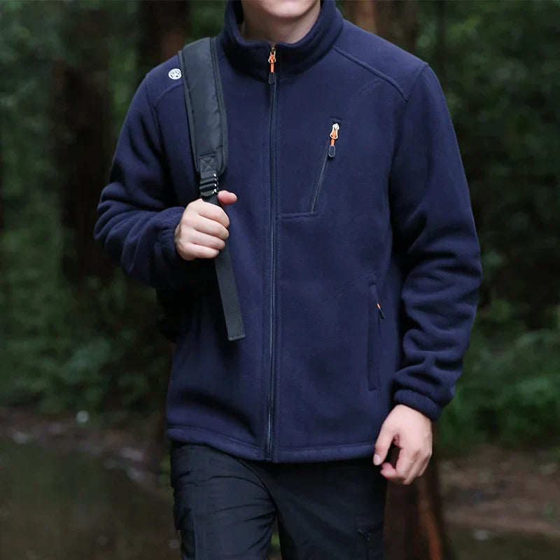 Sebastian | Sophisticated Full Zip Fleece Jacket with Stand Collar