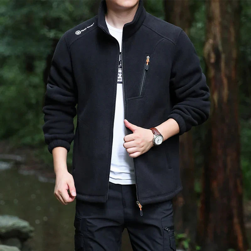 Sebastian | Sophisticated Full Zip Fleece Jacket with Stand Collar