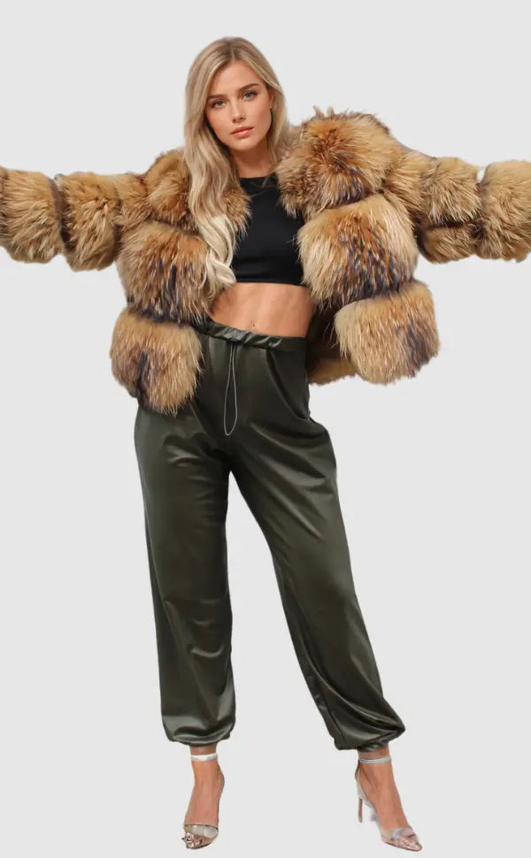 Sienna | Chic Cropped Voluminous Faux Fur Coat