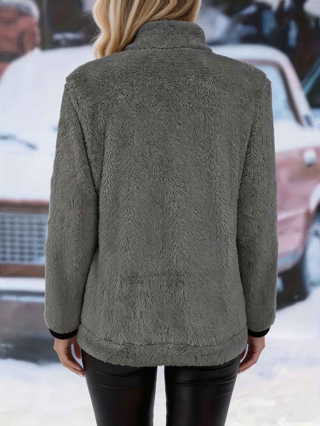 Sofia | Effortless Cosy Zip-Up Fleece Jacket