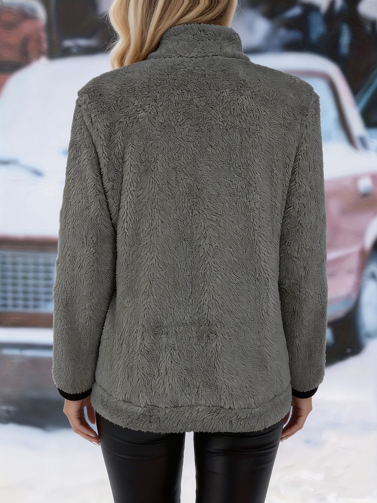 Sofia | Effortless Cosy Zip-Up Fleece Jacket