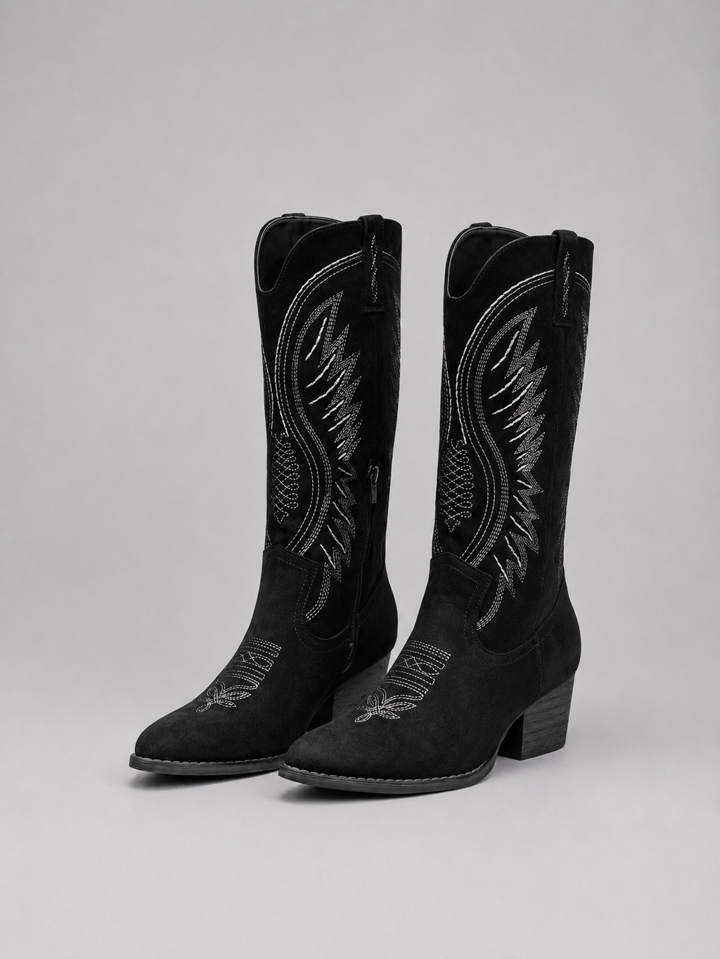 Sofia | Effortless Embroidered Knee High Cowboy Boots