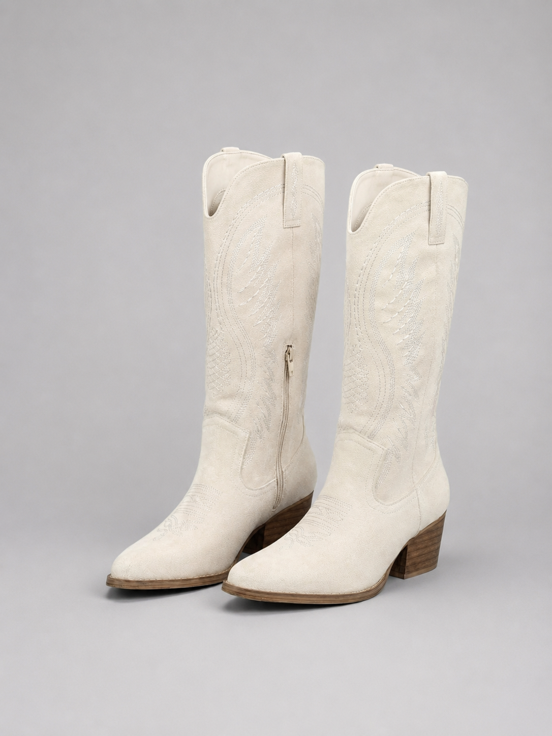 Sofia | Effortless Embroidered Knee High Cowboy Boots
