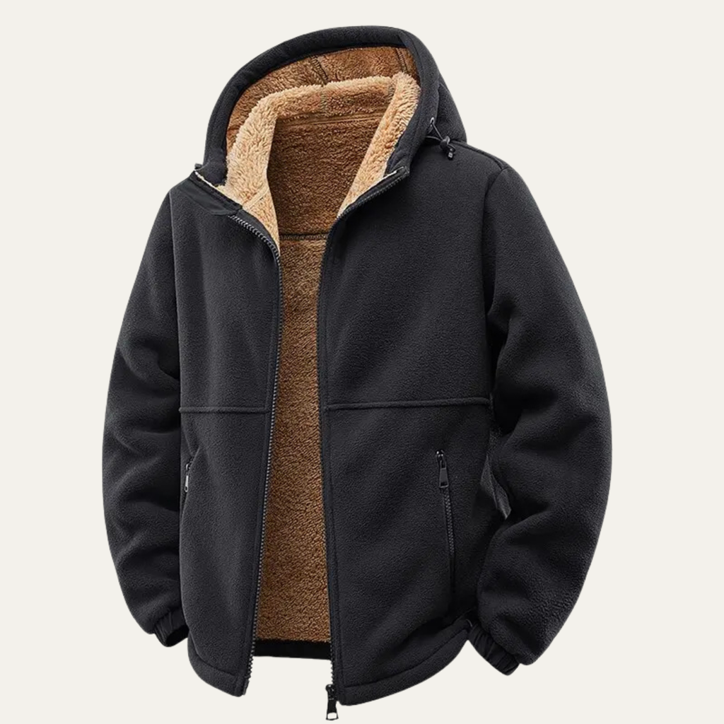 Sonny | Cosy Hooded Zip Up Mens Fleece Jacket