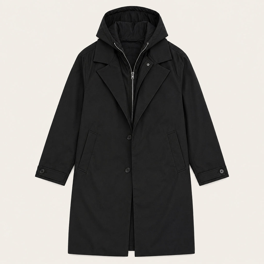 Sonny | Elegant Long Hooded Mens Parka Jacket