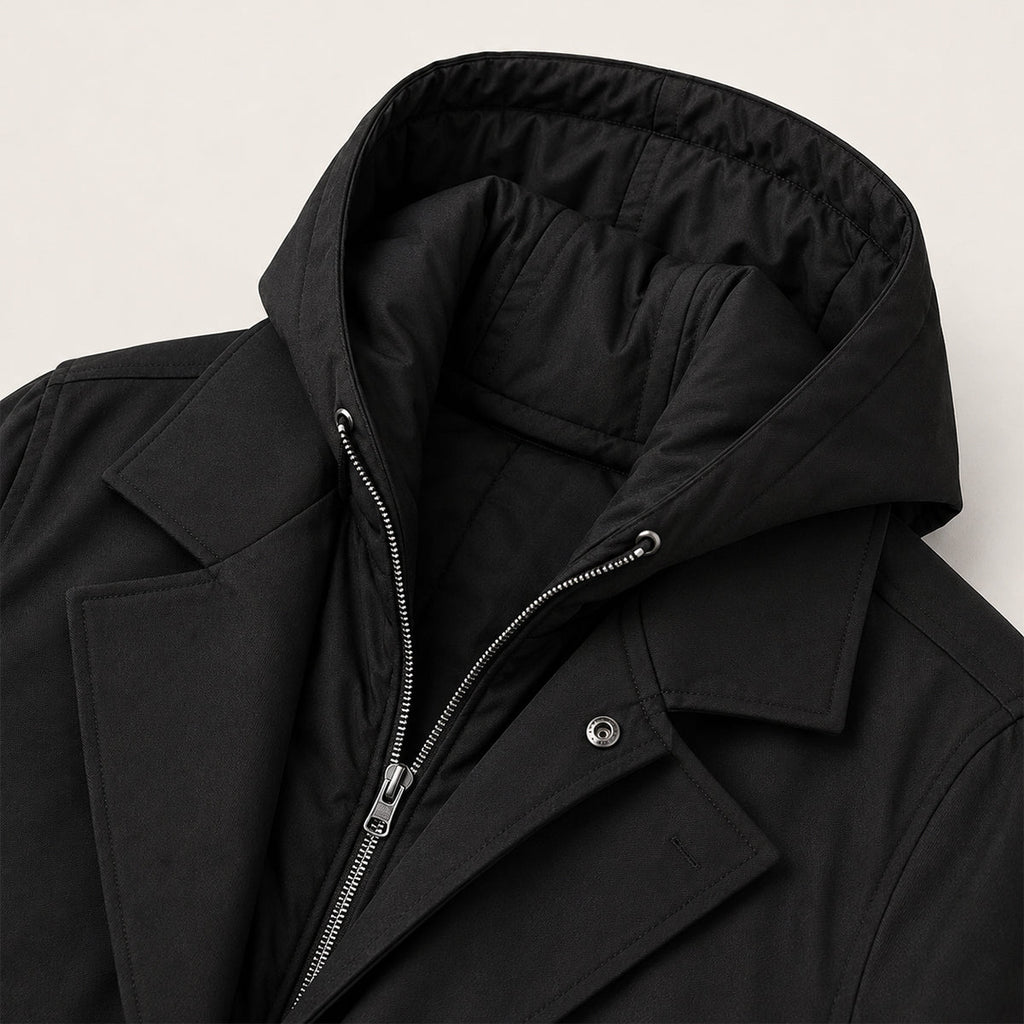 Sonny | Elegant Long Hooded Mens Parka Jacket