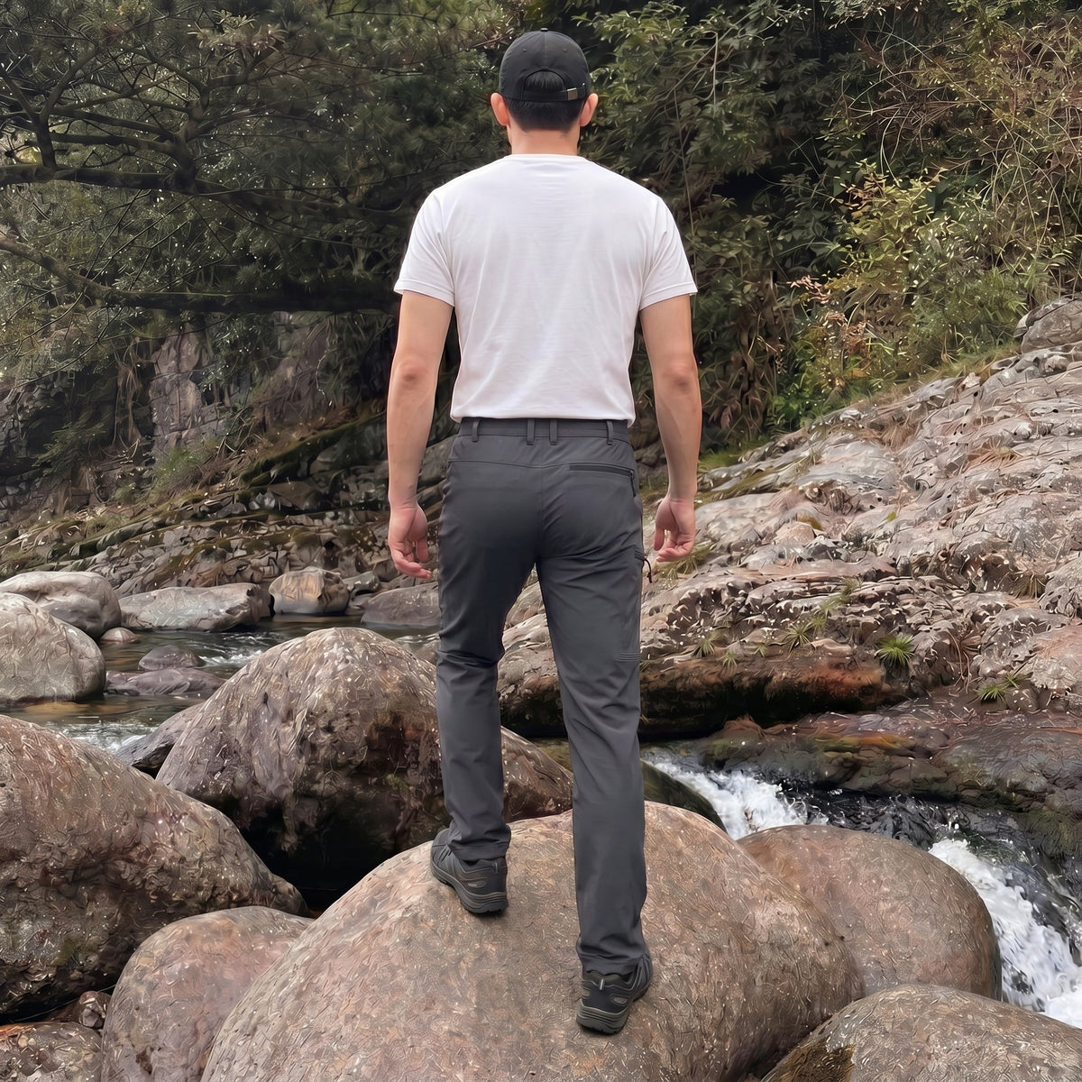 Sonny | Mens Cargo Trousers with Zipped Pockets for Hiking