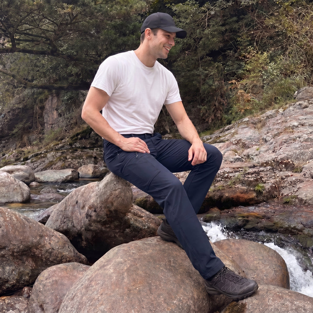 Sonny | Mens Cargo Trousers with Zipped Pockets for Hiking