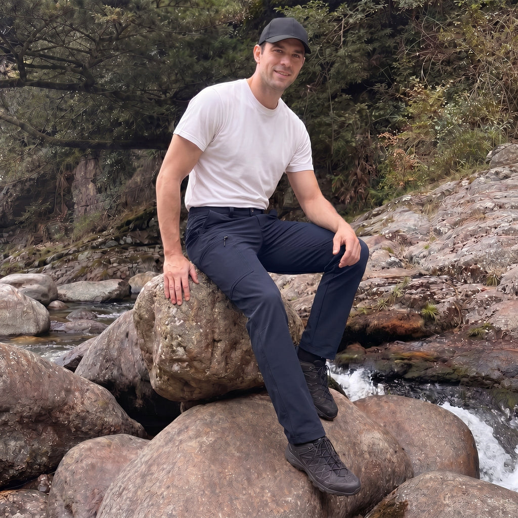 Sonny | Mens Cargo Trousers with Zipped Pockets for Hiking