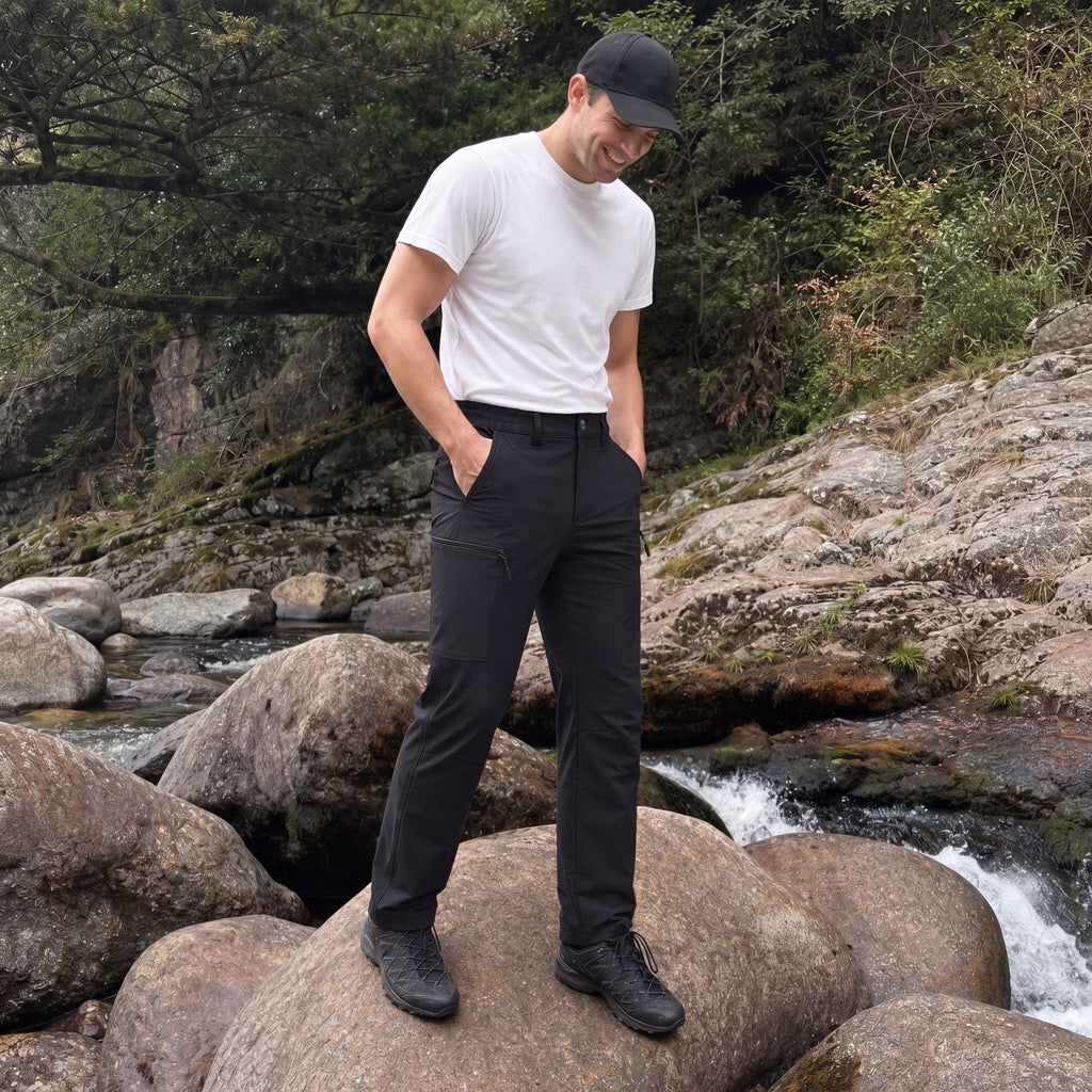 Sonny | Mens Cargo Trousers with Zipped Pockets for Hiking