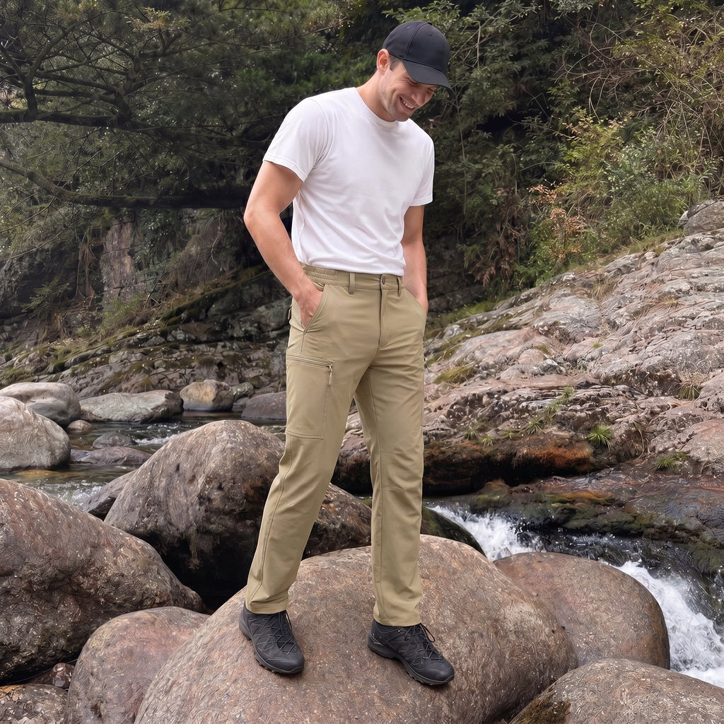 Sonny | Mens Cargo Trousers with Zipped Pockets for Hiking