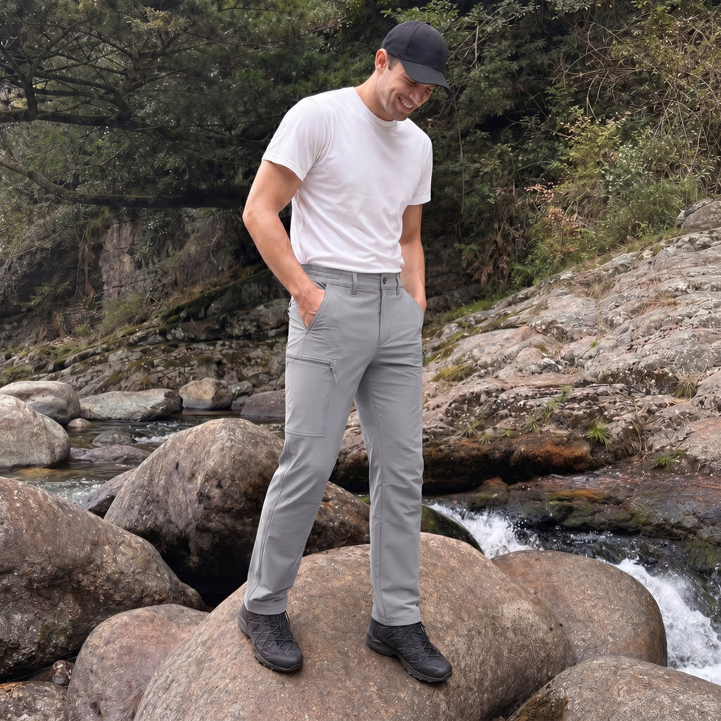 Sonny | Mens Cargo Trousers with Zipped Pockets for Hiking