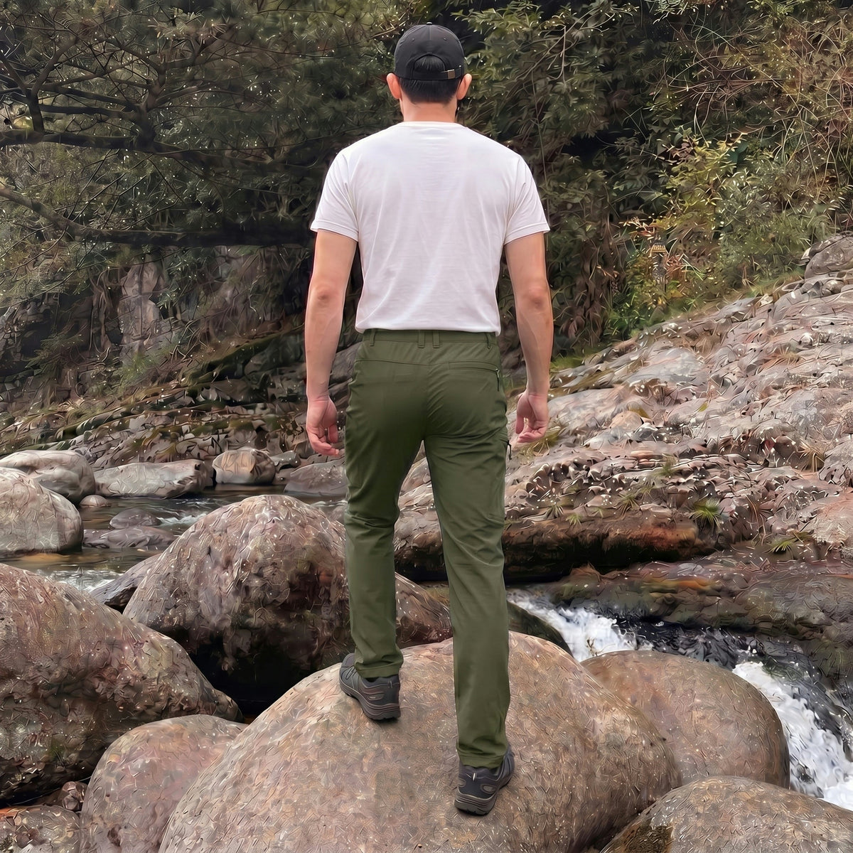 Sonny | Mens Cargo Trousers with Zipped Pockets for Hiking