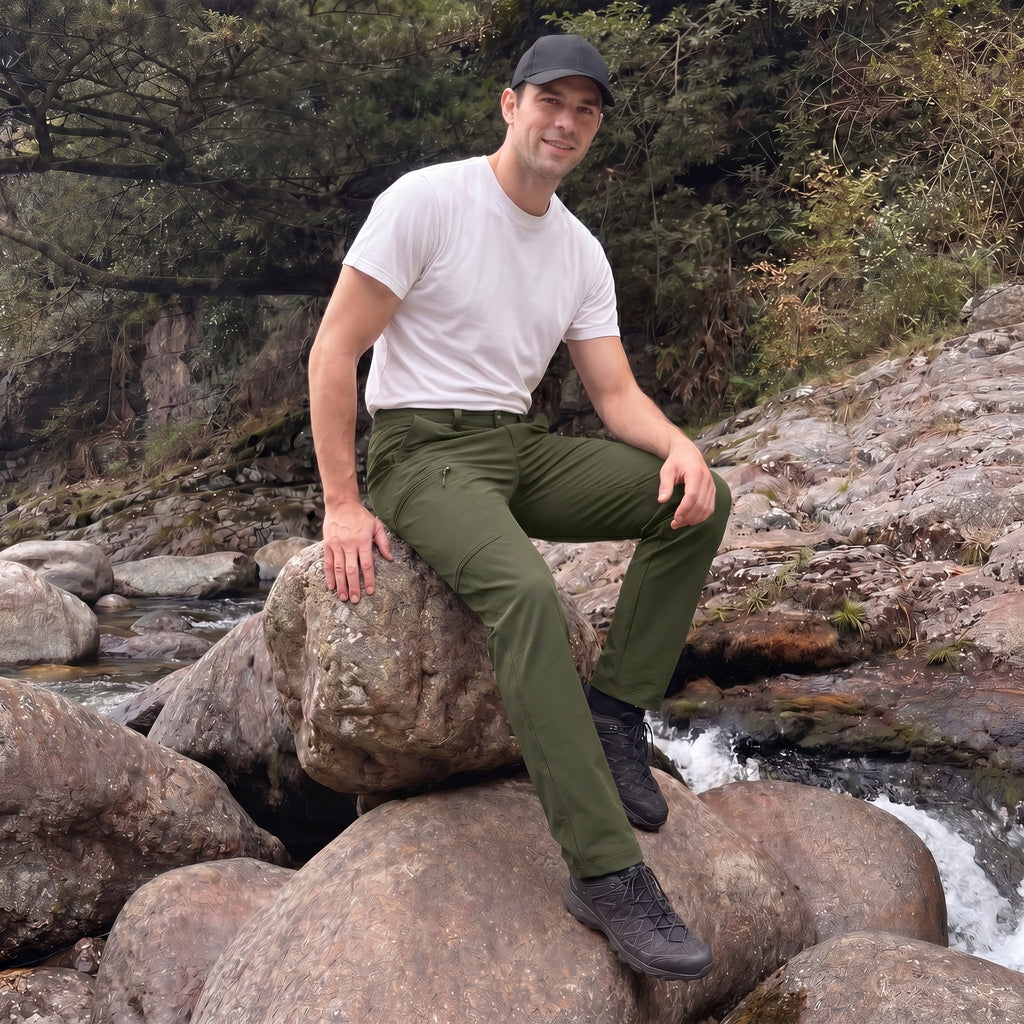 Sonny | Mens Cargo Trousers with Zipped Pockets for Hiking