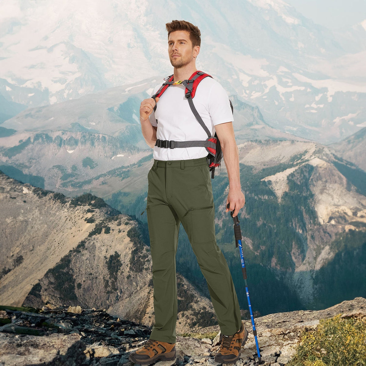 Sonny | Mens Cargo Trousers with Zipped Pockets for Hiking