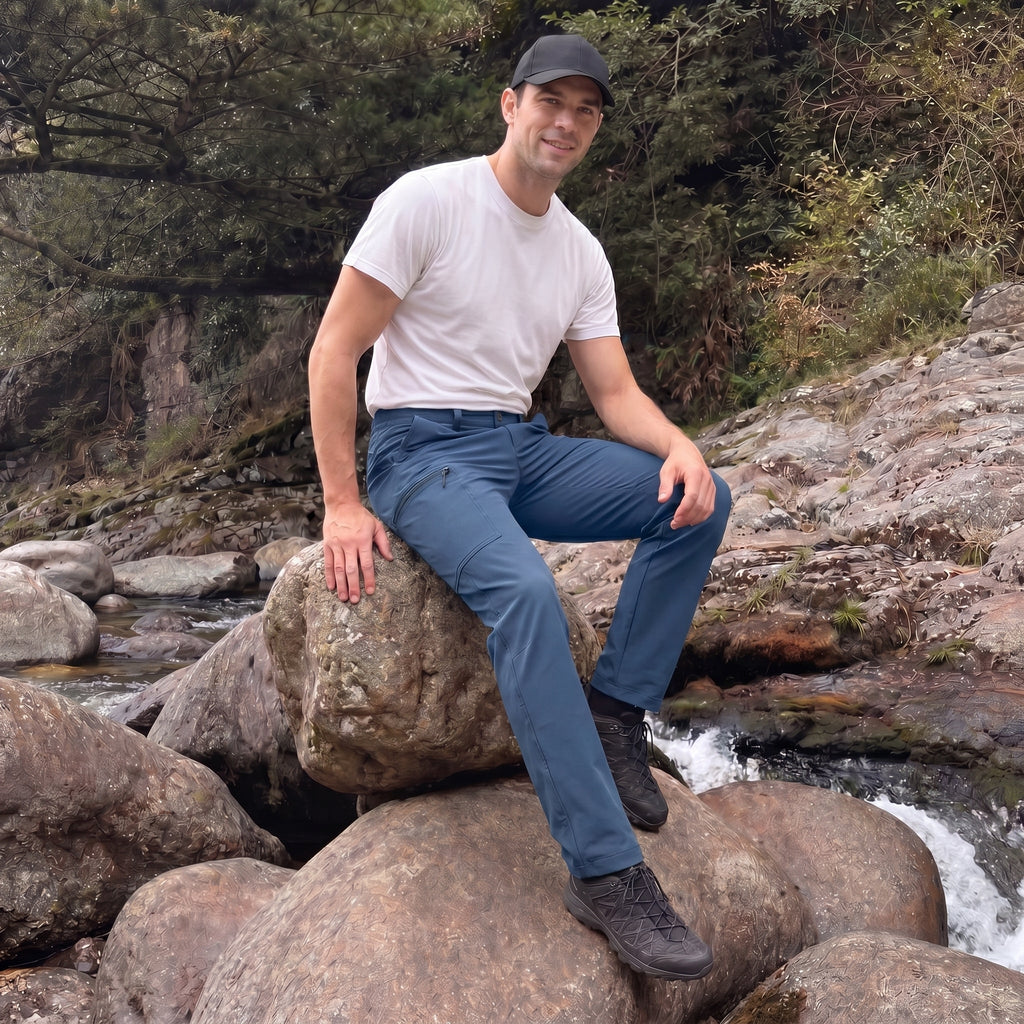 Sonny | Mens Cargo Trousers with Zipped Pockets for Hiking