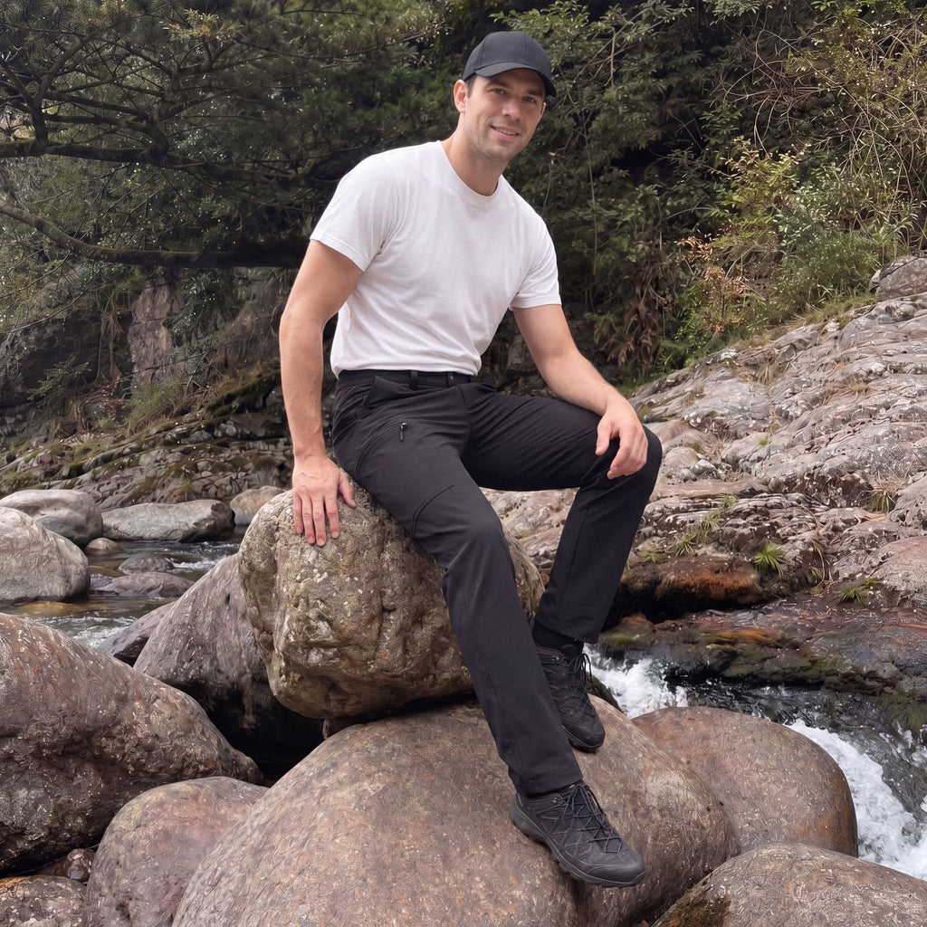 Sonny | Mens Cargo Trousers with Zipped Pockets for Hiking