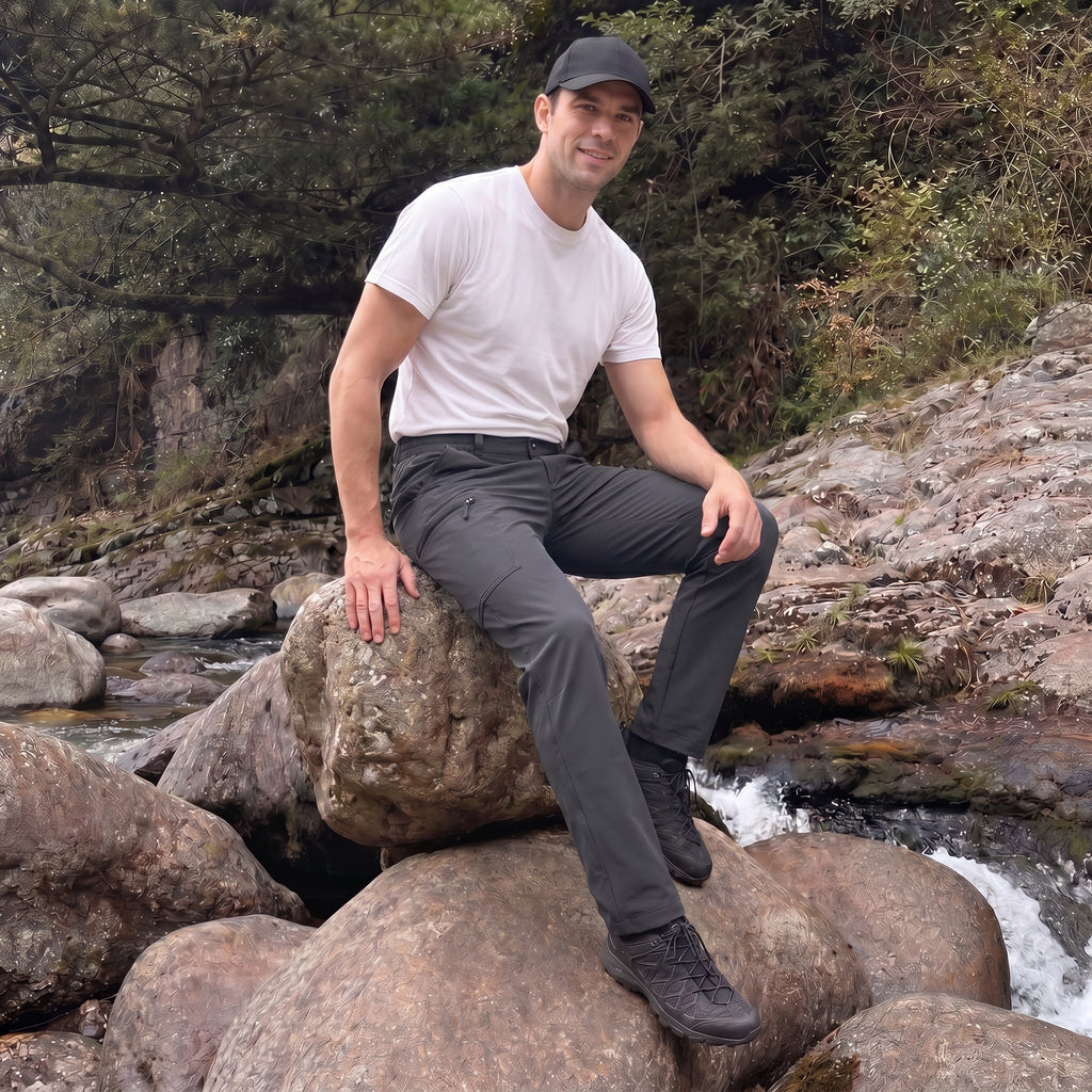 Sonny | Mens Cargo Trousers with Zipped Pockets for Hiking