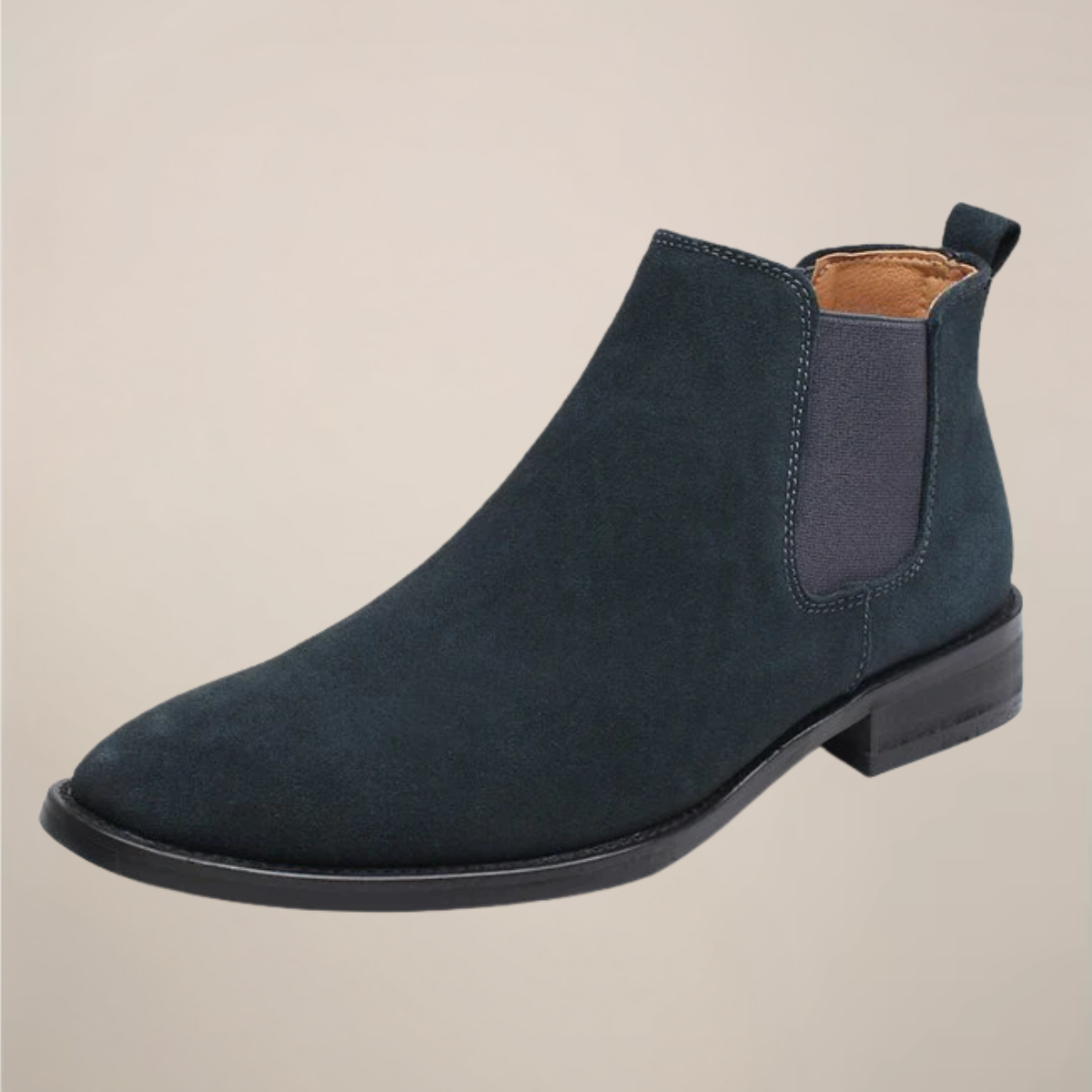Sonny | Polished Suede-Look Chelsea Mens Boots