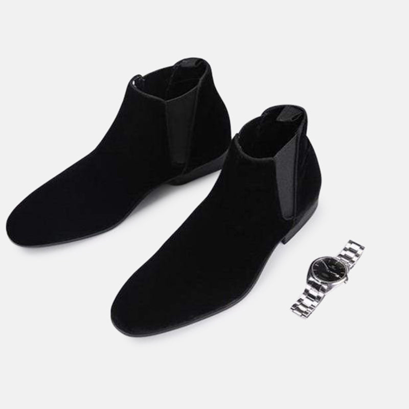 Sonny | Polished Suede-Look Chelsea Mens Boots