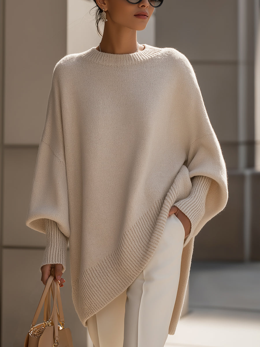 Sophia | Polished Oversized Batwing Womens Knit Jumper