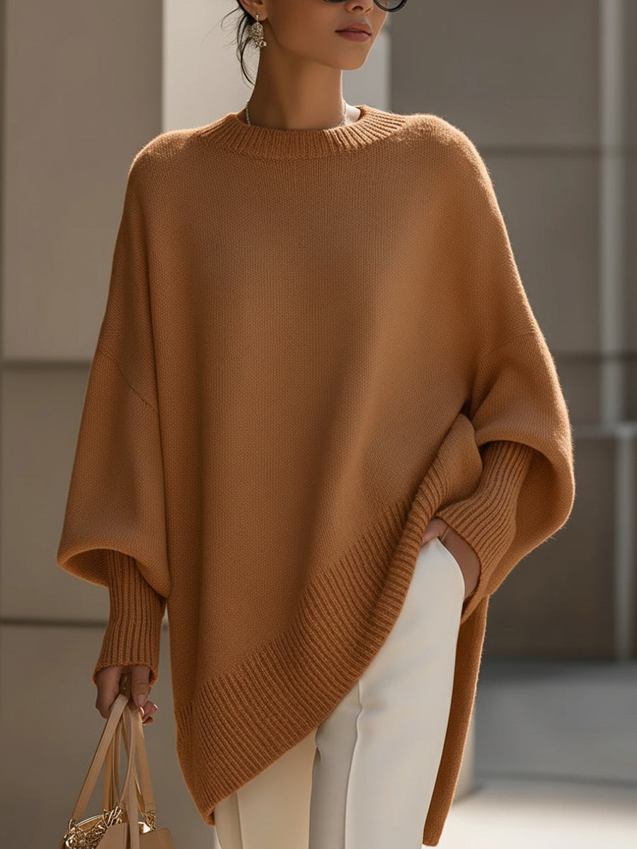 Sophia | Polished Oversized Batwing Womens Knit Jumper