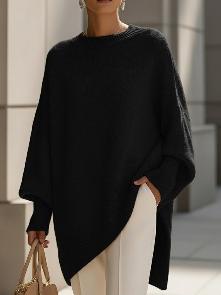 Sophia | Polished Oversized Batwing Womens Knit Jumper