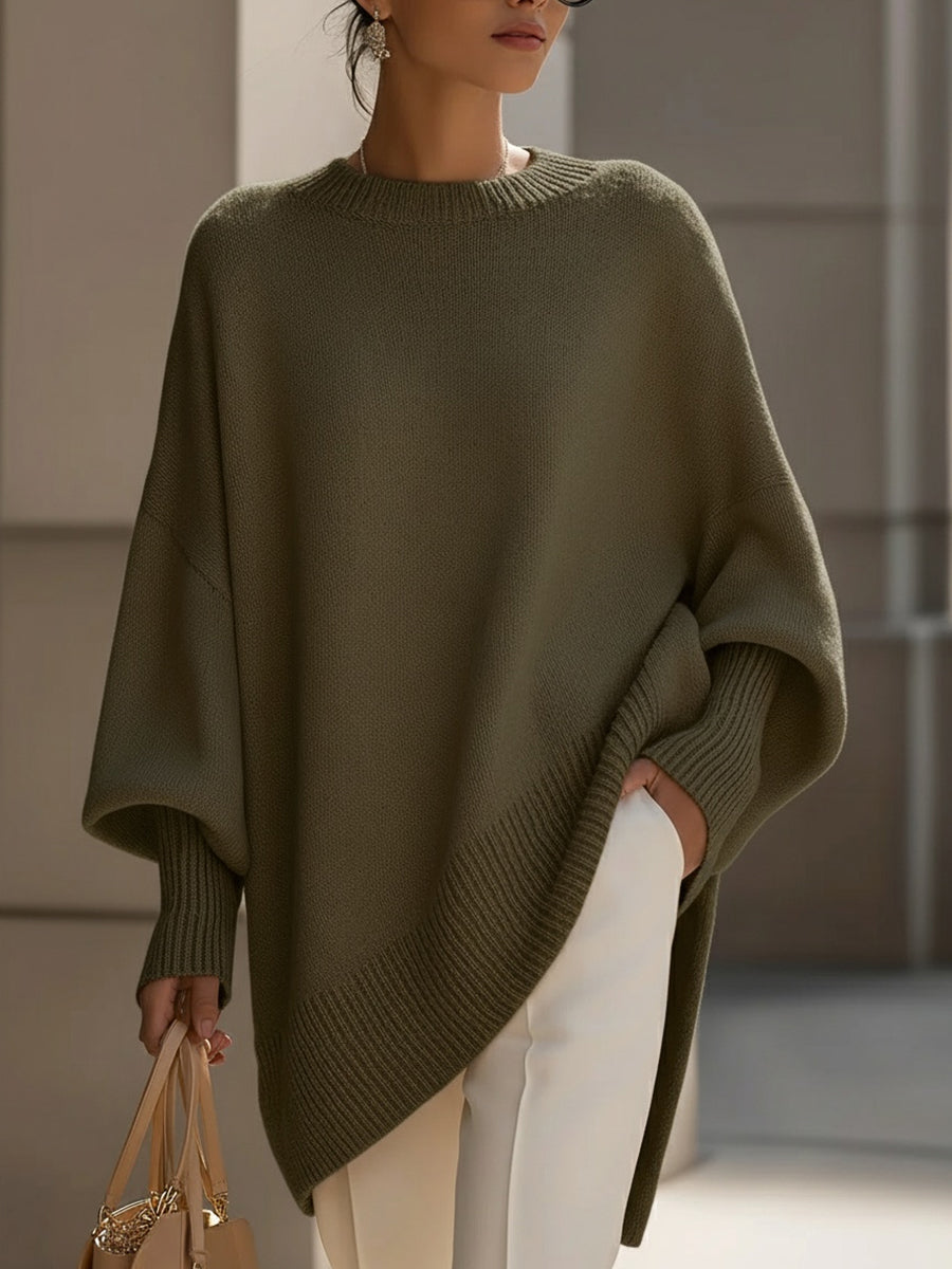 Sophia | Polished Oversized Batwing Womens Knit Jumper