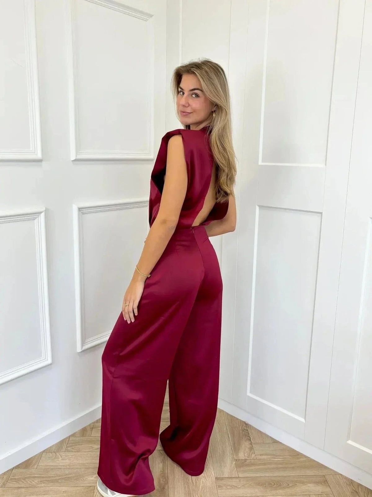 Sophie | Cosy Sleeveless Wide-Leg Mock-Neck Jumpsuits