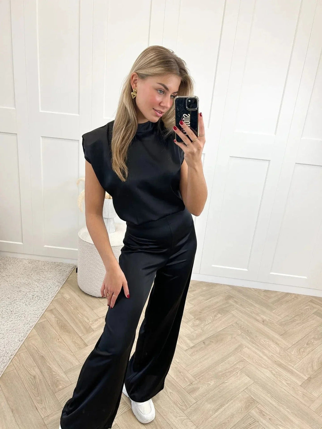 Sophie | Cosy Sleeveless Wide-Leg Mock-Neck Jumpsuits