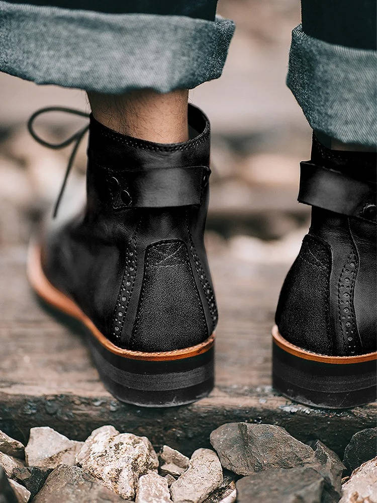Teddy | Classic Ankle-High Lace-Up Mens Boots