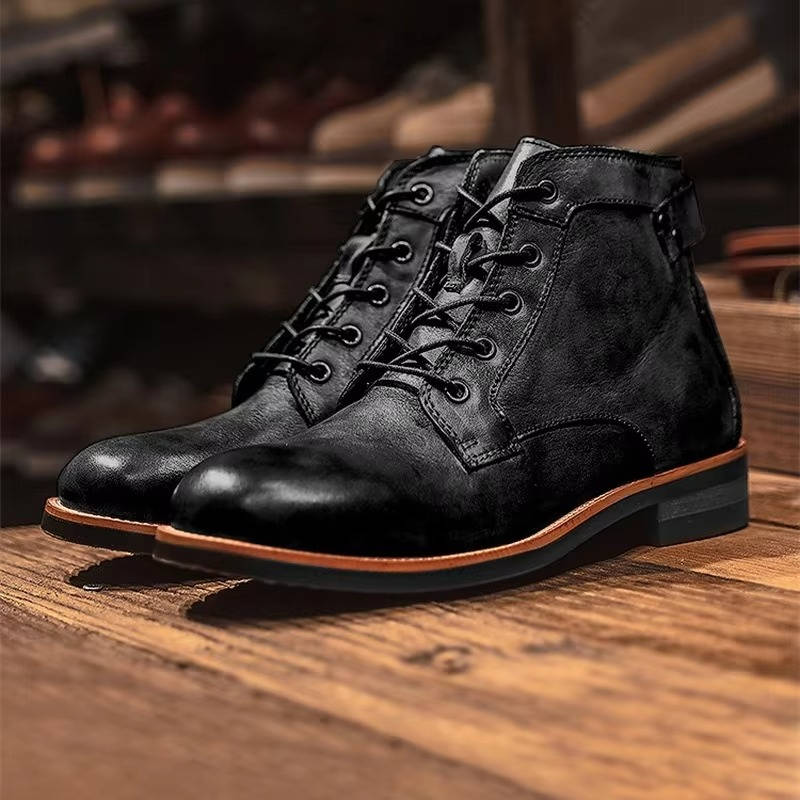 Teddy | Classic Ankle-High Lace-Up Mens Boots