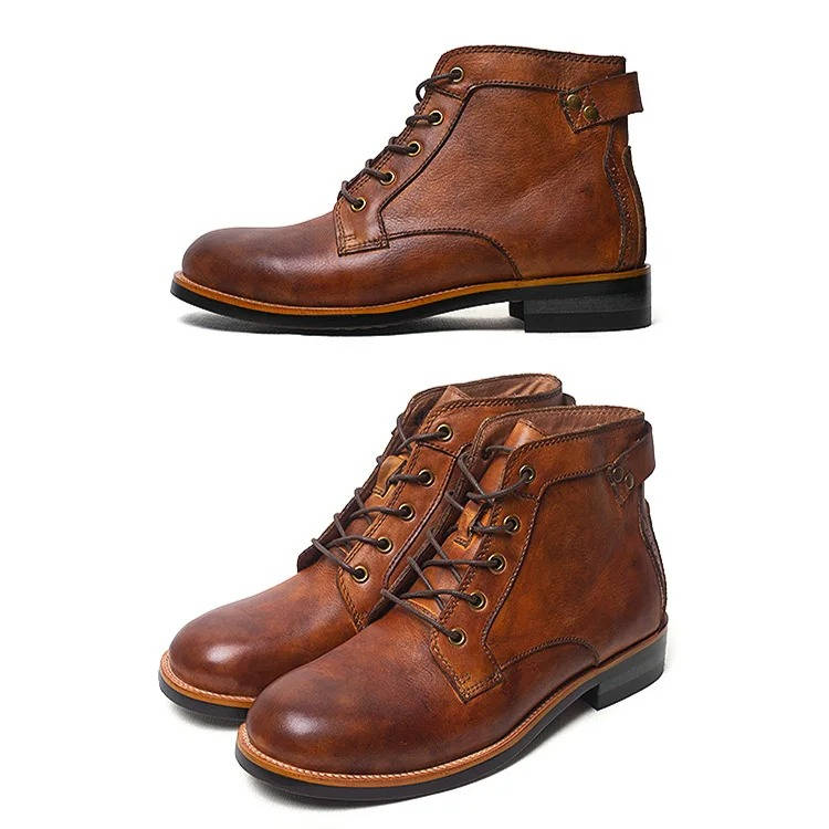 Teddy | Classic Ankle-High Lace-Up Mens Boots