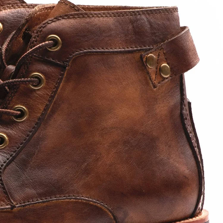 Teddy | Classic Ankle-High Lace-Up Mens Boots