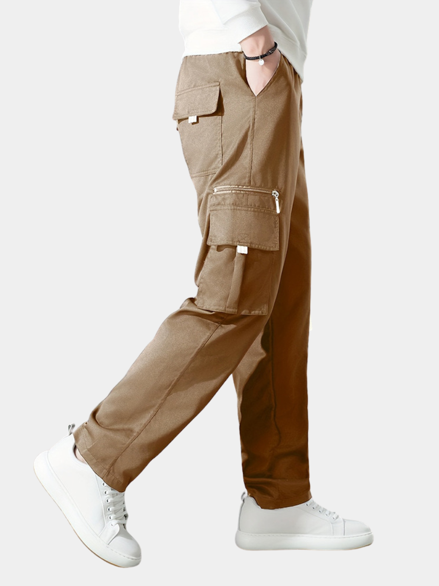 Teddy | Effortless Loose Fit Straight Leg Cargo Trousers