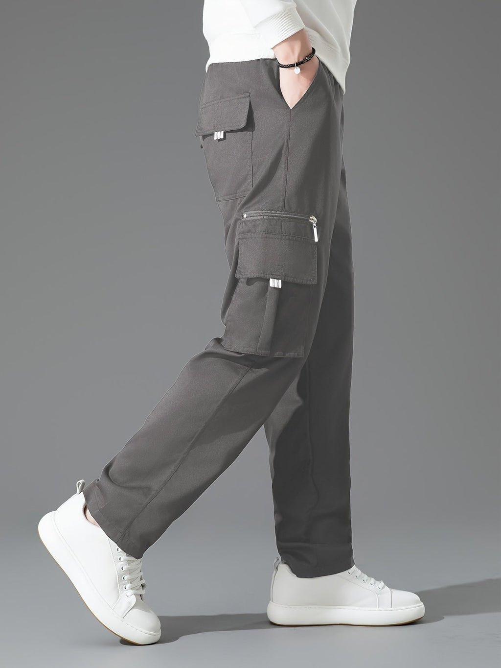 Teddy | Effortless Loose Fit Straight Leg Cargo Trousers