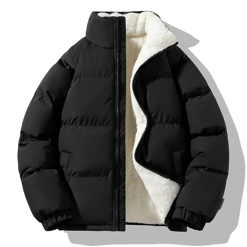 Teddy | Elegant Fleece-Lined Puffer Jacket with High Collar