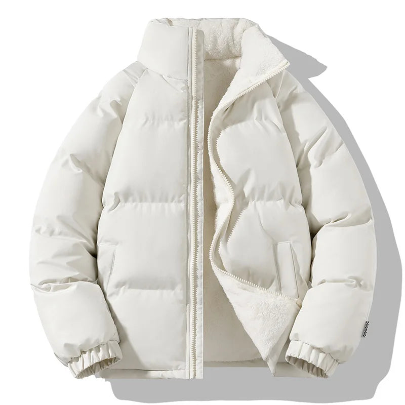 Teddy | Elegant Fleece-Lined Puffer Jacket with High Collar
